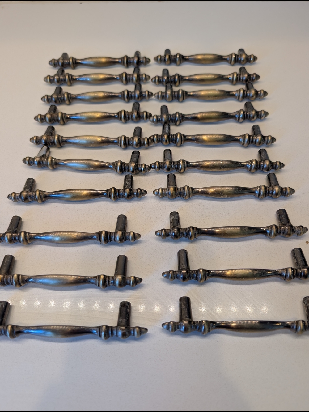 20 Vintage Brass Drawer Pulls Hollywood Regancy Boho